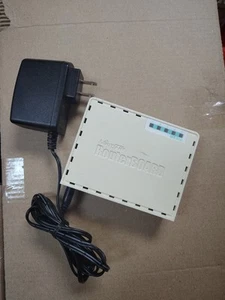 MIKroTik RB750Gr3 5-port Ethernet Gigabit Router RouterBOARD with Power Supply - Photo 1/2