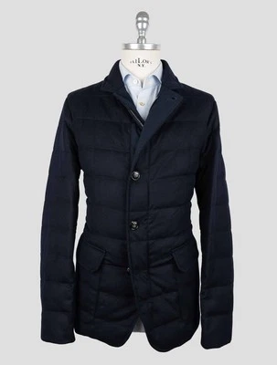 NEW KITON BLUE NAVY CASHMERE EA COAT US 42 - EU 52 KCZ35 - Image 1 of 4