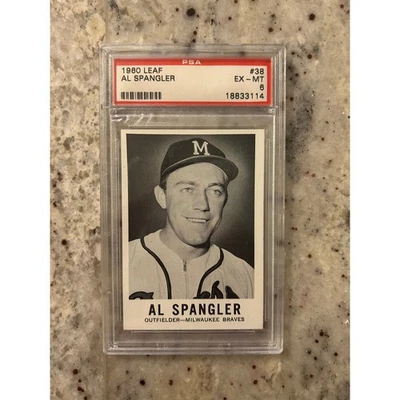 1960 Leaf Al Spangler 38 PSA 6 - Image 1 of 2