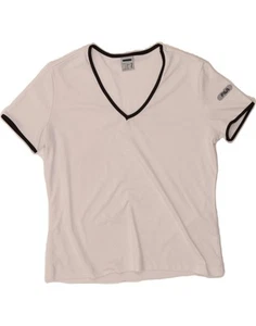 FILA Womens Crop T-Shirt Top UK 10 Small White Polyester CW47 - Picture 1 of 3