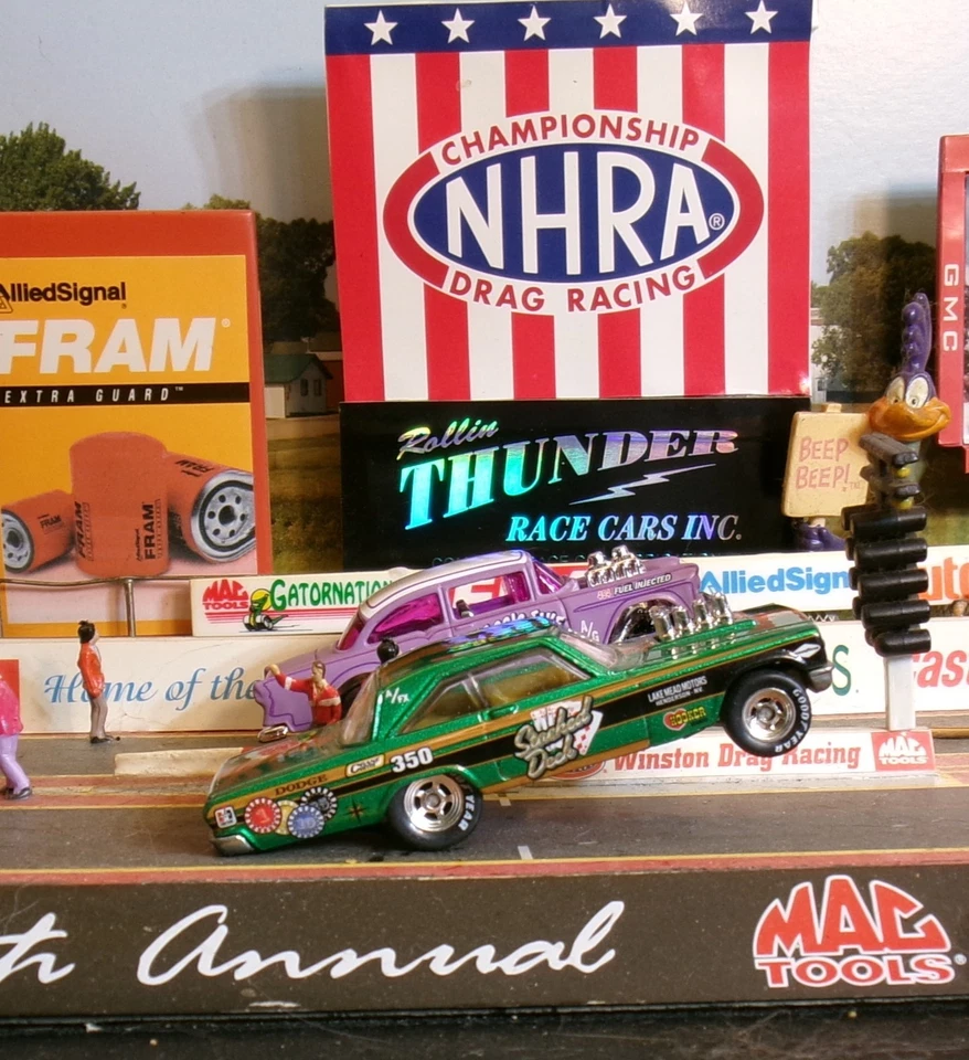 HOT WHEELS DRAG STRIP DEMONS STACKED DECK 1965 HEMI DODGE CORONET A/FX  - Image 1 of 4