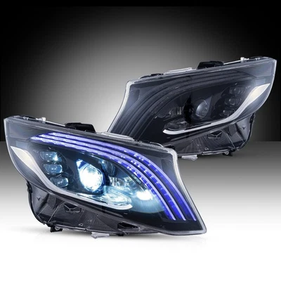 Faros LED para Mercedes Benz VITO METRIS DRL 2016-2023 arranque animación L+R Foto 1 de 4