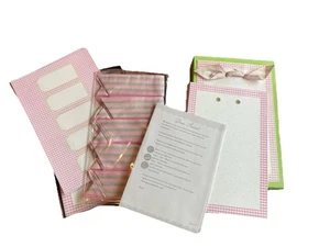 New GARTNER Pink Gingham Baby Announcement Kit 50 Count Girl Photo DIY Pretty - Picture 1 of 6
