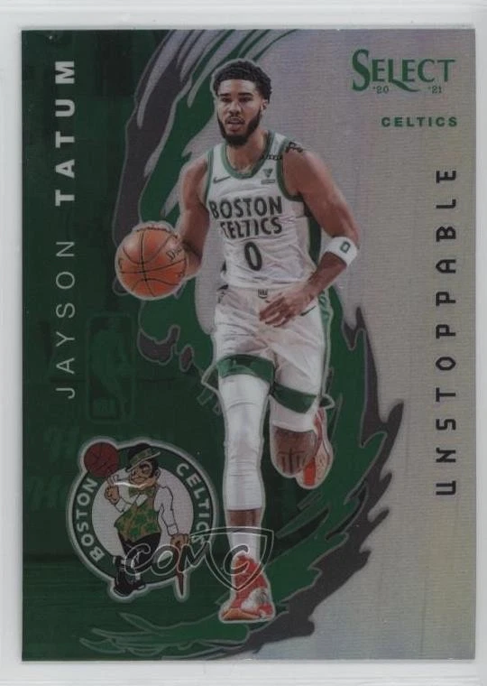 2020-21 Panini Select Unstoppable Silver Prizm Jayson Tatum #5 - Image 1 of 2