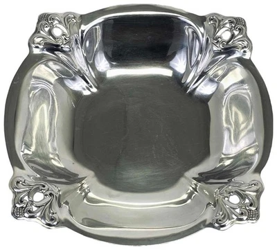 Plato de tazón redondo de plata real danés D229-2 internacional de 10" 690 g Foto 1 de 4