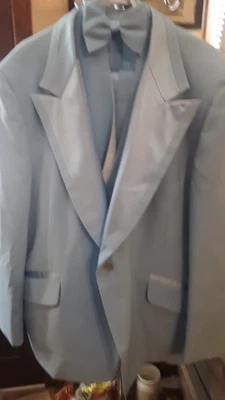 Esmoquin de colección Lord West bebé azul poliéster 4 piezas para hombre talla 48 disfraz fiesta Foto 1 de 4