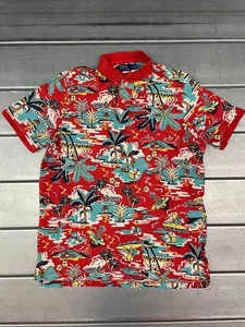 Polo Ralph Lauren Camisa Polo Estampada Hawaiana Para Hombre Grande Calce Clásico - Imagen 1 de 8