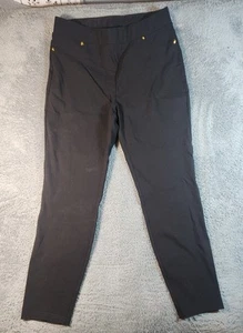 Zac & Rachel Damen Anzughose Größe 12 Schwarz Pull-On Elastischer Bund Slim Fit  - Bild 1 von 6