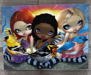 Jasmine Becket-Griffith Three Little Birds Canvas Bob Marley Song 18X24" Signed - Picture 1 of 7