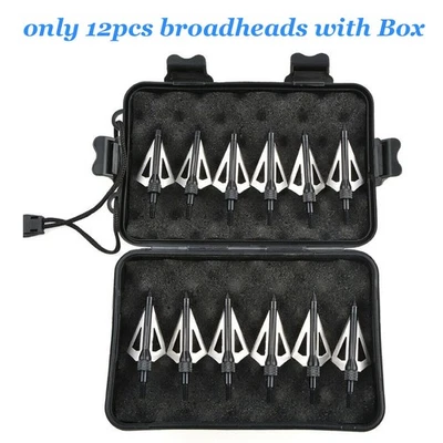 20" Crossbow Bolts or 3X LED Nock or 12X Broadheads Hunting Arrow Quiver Archery - Image 1 of 4