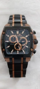 Casio Edifice EFX-520SP, Chronograph, Schwarz Rosegold,Faltschließe, wie neu - Bild 1 von 7