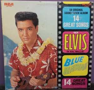 Elvis Presley, 14 Great Songs Blue Hawaii Soundtrack Vinyl LP - 1970s (EXC) - Picture 1 of 7