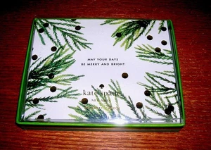 Kate Spade Holiday Card Set Merry & Bright 12 Cards & 10 Envelopes Christmas - Picture 1 of 4