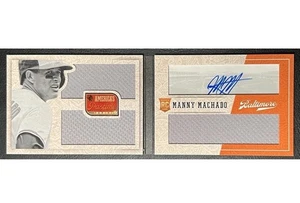 SUPER RARO/99 Folleto de Novato Manny Machado #298 2013 Parche Auto Reliquia Orioles - Imagen 1 de 1
