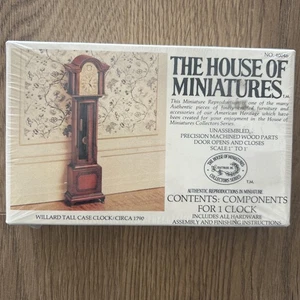 The House of Miniatures Kit # 40046 Willard Tall Case Clock Brandneu Versiegelt - Bild 1 von 3