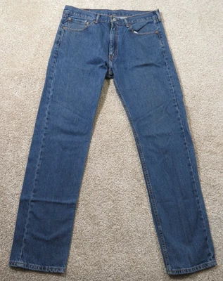 VTG Men's Blue Levis 505 Jeans Demin pants Reg Fit Straight Leg 36X35 - Image 1 of 4