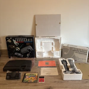 NEC Turbografx 16 Console BOXED With PAC-LAND & Accessories Pack VGC+ TESTED - Picture 1 of 15