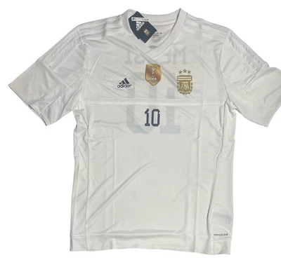 adidas ARGENTINA JERSEY, DIEGO MARADONA/MESSI, NUMBER 10,  youth sizes, new/tag - Image 1 of 2