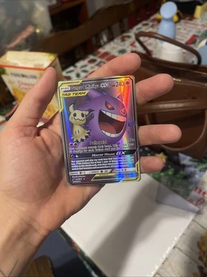 Gengar & Mimikyu GX (Full Art) 164/181 Sm-Team Up Holo Rare Pokemon Card TCG - Image 1 of 2