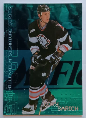 1999-00 BAP Millennium Emerald Cory Sarich /10 Buffalo Sabres - Image 1 of 2