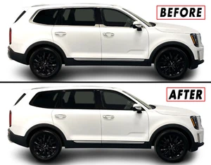Superposición de apagón de eliminación de cromo para moldura de ventana Kia Telluride 2020+ - Imagen 1 de 5