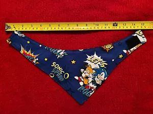 Sonic & Tails Dog collar bandana puppy Size Small READ DESCRIPTION! - Picture 1 of 3