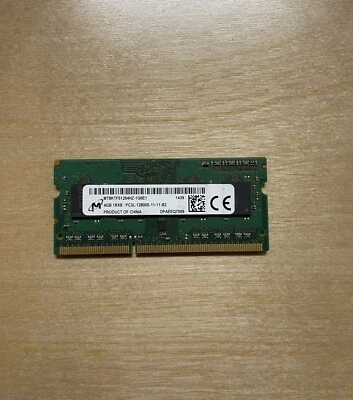 M 4GB 1RX8 PC3L 12800 RAM Memory Laptop Memory - Image 1 of 3