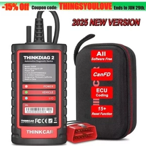 2025 THINKDIAG 2 Car OBD2 Scanner Bidirectional All System Diagnostic Tool CANFD - Picture 1 of 16