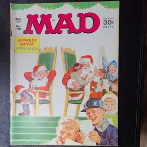 MAD MAGAZINE # 108 January 1967 Santa Express - Picture 1 of 2