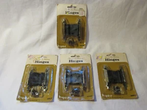 Vintage HYER antiqued brass recessed Hinges H3253MB still in package Set of 4 - Picture 1 of 5
