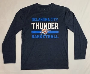 Boy’s Oklahoma City Thunder NBA Long Sleeve Athletic Shirt Size Large 14/16 - Picture 1 of 4