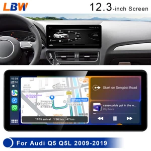 12.3'' Android Car GPS 2G+32G Wireless Carplay For Audi Q5 Q5L 2009-2019 Stereo - Picture 1 of 12