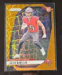2024 Panini Prizm Jalen McMillan RC Orange Lazer Prizm #338 Buccaneers Parallel - Picture 1 of 2