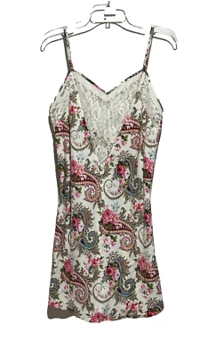 NUEVO Vestido Victoria's Secret Slips Multicolor Grande Etiqueta Dorada Floral Paisley Foto 1 de 4