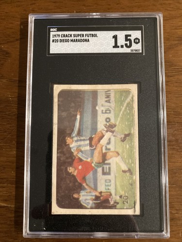 Carte à Jouer Diego Maradona Super Futbol #3 - Rookie 1979, état Très Bon