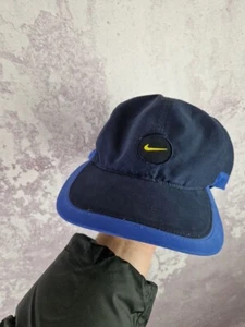 Vintage 90s Nike Cap Big Logo Y2K Swoosh Rare Streetwear Hat - Picture 1 of 6