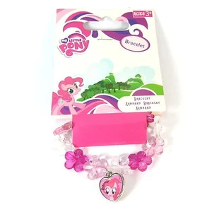 Brazalete Dije Corazón y Flor Rosa My Little Pony con Licencia Oficial - Imagen 1 de 1