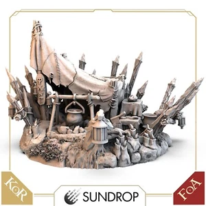 TAINTED GRAIL Kings of Ruin: CAMPSITE Miniature SUNDROPPED / Expansion Add On - Picture 1 of 1