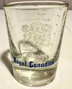 Barclay's Royal Canadian Whiskey Official 2.5oz 3" Measuring Heavy Shot Glass "L - Picture 1 of 4
