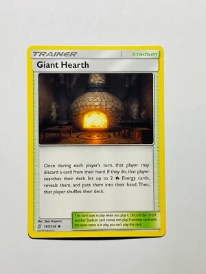 GIANT HEARTH 2019 Pokemon Unified Minds  Uncommon POKÉMON 197/236 - Image 1 of 2