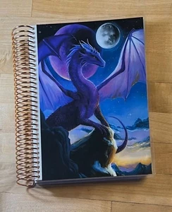 Purple Dragon Cover Set 4 use with Erin Condren A5 Coil Spiral Planner- - Picture 1 of 4