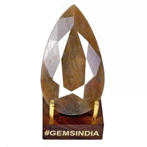 500 Cts Natural Sapphire Untreated Brown Pear Faceted Huge Certified Gemstone - Picture 1 of 6