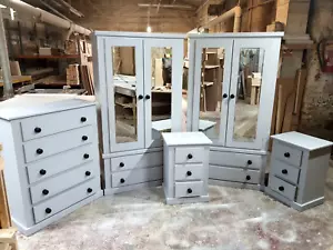 Aylesbury GREY 5 Piece Bedroom Set, Fully Assembled, NO FLATPACK - Picture 1 of 3