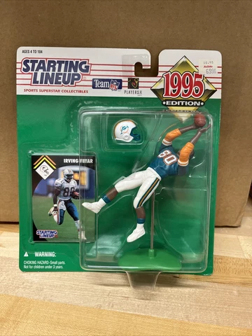 #80 Irving Fryar Miami Dolphins 1995 Starting Lineup Football Figure Box 171 Cover