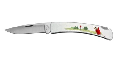 Cuchillo de caballero de golf Buck 521AA mango de acero inoxidable Foto 1 de 4