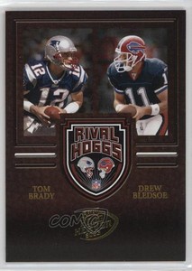 2003 Playoff Hogg Heaven Rival Hoggs /500 Tom Brady Drew Bledsoe #RH-3