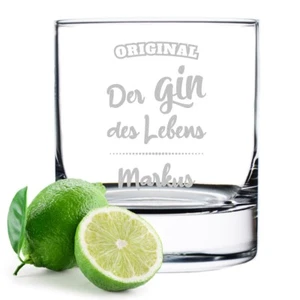 Ginglass con incisione a scelta personalizzata - gin tonic drink long drink regalo - Foto 1 di 42