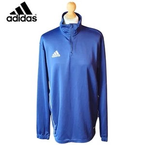 Adidas Aeroready Full Zip Blue Activewear Top Men's Size L 1/4 Zip Tracksuit Top - Picture 1 of 13
