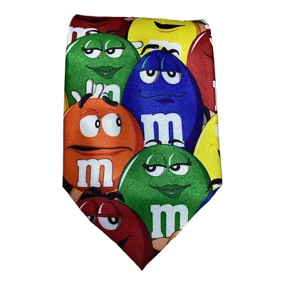 Corbata Poliéster Multicolor Personaje M&M Hecha en Corea 58"-3.9" EXCELENTE ESTADO Foto 1 de 4