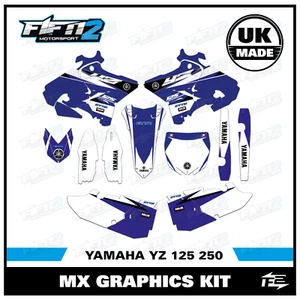 Mid Range Team Graphics Kit Fits Yamaha YZ 125 250 2017 2018 2019 2020 Stickers - Picture 1 of 5